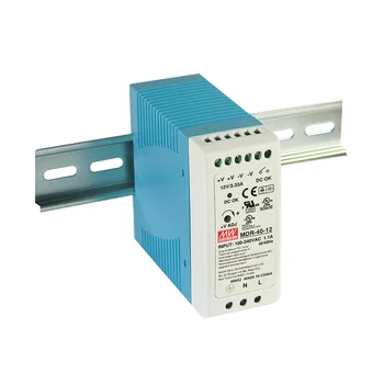 MDR-40-12 Компактный блок питания на DIN-рейку, 12В, 3,33А, 40Вт Mean Well